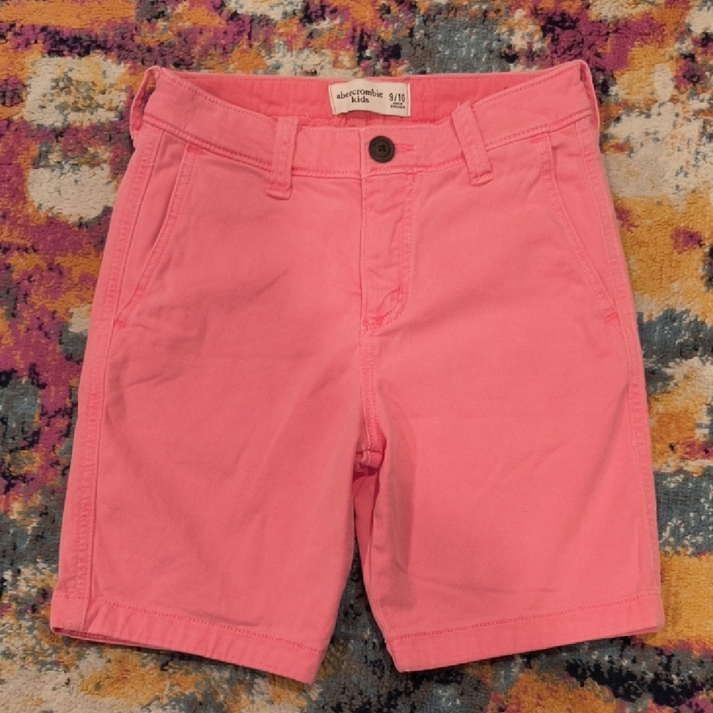 Abercrombie Kids Pink Shorts Vibrant Cotton Casual